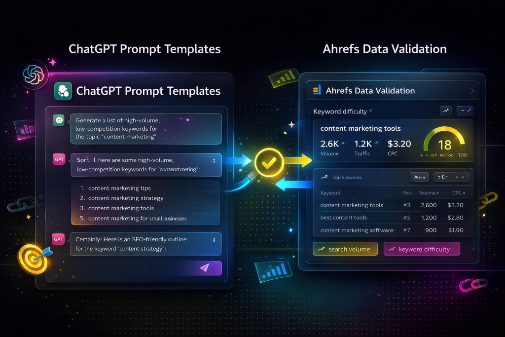 ChatGPT Ahrefs SEO content